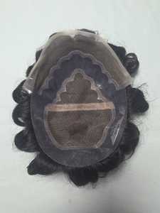 Bollywood Modèle Vague D'eau Cheveux Humains Toupet Perruque pour Hommes Taz Cheveux Bangladesh Prothèse Article - Product Image 3