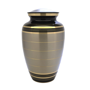 Metal Royal Crafts Classic Cremation <b>Large</b> and Small Urn With <b>Bow</b> Enamel High Quality Shining Adults Ashes Urn - Product Image 1