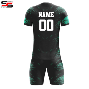 Fabrication en usine, couleur personnalisée, uniforme de football de haute qualité 100% polyester pour adulte, respirant, séchage rapide, logo personnalisé - Product Image 4