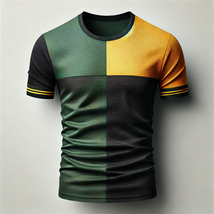 เสื้อยืดแขนสั้นสำหรับผู้ชายเสื้อโปโลแห้งเร็ว100% ลายพิมพ์โลโก้ไม่เหมือนใครผ้าถักน้ำหนักเบาสำหรับฟิตเนสฟิตเนส - Product Image 5