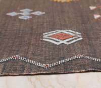 Tapis de Couloir de Luxe en Soie de Cactus Fait Main Marocain, Tapis Berbère Sabra Authentique Personnalisé, Lavable, Adapté aux Animaux Domestiques, Toutes Saisons