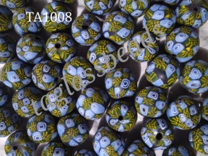 Vente en gros de perles de verre rondes colorées bijoux de mode indiens givrés vénitiens dans un emballage en boîte - Product Image 5