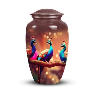Regal Peacock Memorial <b>Urn</b> <b>for</b> <b>Human</b> <b>Ashes</b> Keepsake Large <b>Urn</b> <b>for</b> Adult <b>Ashes</b> Decorative Peacock Design Custom <b>Small</b> <b>Urn</b> - Product Image 4
