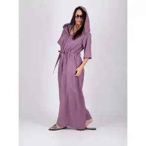 Jumpsuit Belted Cotton Linen Adult Summer Playsuits Customize Women Long Pant Linen