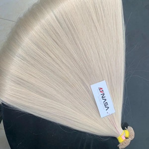 2025 Extension de cheveux de luxe Fournisseur en gros brut vietnamien droite kératine blond humain couleur claire - Product Image 1