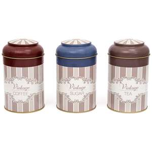 Dia 105 x 150 mm Round <b>Metal</b> <b>Tin</b> – 1.2L <b>with</b> Dome <b>Lid</b> Elegance Elegance Design - Product Image 1