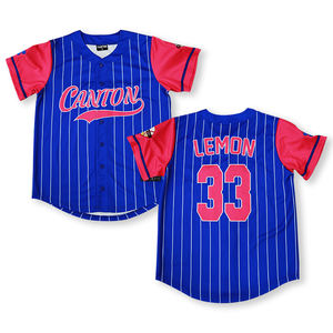 Maillot de baseball dégradé personnalisé chemises boutonnées Hip Hop cousues numéro de nom personnalisé pour hommes femmes jeunes - Product Image 3