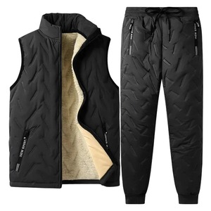 Ensemble survêtement pour homme en molleton 100% coton écologique, taille plus, hiver, personnalisable, vêtements de sport épais, vêtements d'extérieur - Product Image 5