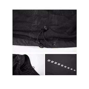 Veste de pluie compressible noire pour homme Imperméable léger avec capuche Voyage Randonnée Golf Coupe-vent - Product Image 5