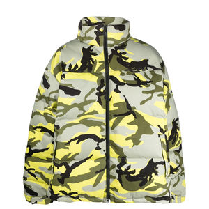 Nouvelle arrivée Veste matelassée à imprimé camouflage par sublimation Col montant Fermeture éclair Imperméable Veste d'extérieur pour homme - Product Image 5