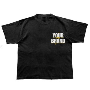 Últimas moda logotipo personalizado impreso recortado camisetas unisex al por mayor diseños personalizados servicio OEM - Product Image 2