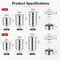 OEM 304 Edelstahl Isolierte Lunchbox Mehrschichtige Stapelbare Bento-Box Auslaufsicherer Lebensmittelbehälter