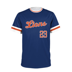 Maillot de baseball boutonné personnalisé en gros vêtements de sport respirants en taille plus sublimé à Sialkot - Product Image 1