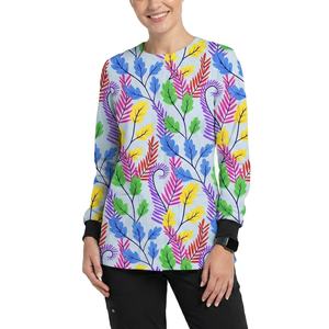 Blouse médicale personnalisée à manches longues avec fermeture à boutons-pression pour infirmières, uniforme d'hôpital, fourniture OEM de blouses médicales - Product Image 1