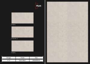 Elegantes azulejos de porcelana mate con acabado satinado de 30x60 cm, desarrollados para interiores de lujo, ofrecen una superficie antideslizante, impermeable y resistente a los arañazos. - Product Image 5