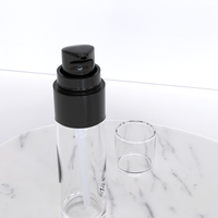Botellas de Vidrio Recargables Portátiles con Bomba Dosificadora para Lociones, Envases con Tapa para Cremas y Bases de Maquillaje