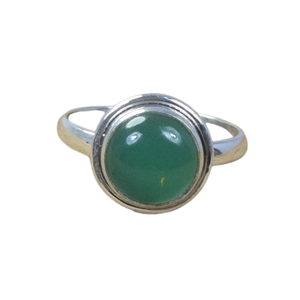 อัญมณีพลอยโมราสีเขียวธรรมชาติ925แข็งแหวนเงินแท้ทำด้วยมือเครื่องประดับแหวนเงินสเตอร์ลิง925เครื่องประดับแหวนประทับ - Product Image 1