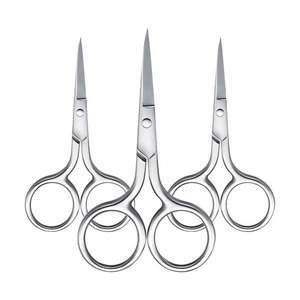 Ciseaux à sourcils en acier inoxydable de qualité supérieure outil de toilettage de précision en métal de haute qualité durable pour une utilisation parfaite de la beauté des sourcils - Product Image 3