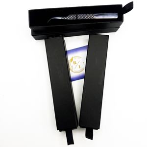 Pince à cils en acier inoxydable écologique avec bouts pointus Diamant Strong Grip Lash Extension Tool Plasma Black - Product Image 4