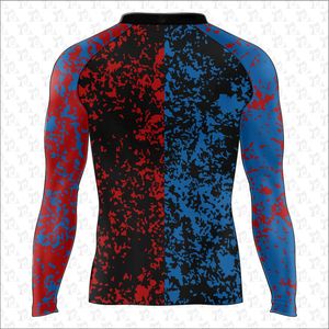 Alta calidad superventas Color negro cuello redondo manga corta Rash Guards para hombres hechos Fitness Rash Guards con personalización - Product Image 4