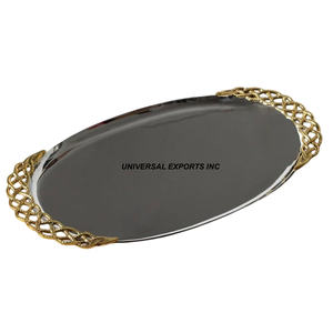 Bandeja de chocolate con acabado plateado hecha a mano, juego martillado de mesa de diseño personalizado, dos bandejas, chocolate decorativo ecológico - Product Image 6