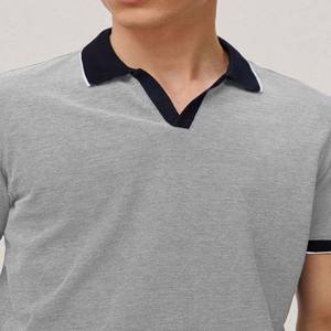 เสื้อเชิ้ตผู้ชายแขนสั้นผ้าฝ้าย & เส้นใยไม้ไผ่ลำลองไซส์ใหญ่พิเศษปักโลโก้ได้ตามต้องการระบายอากาศได้ดี - Product Image 3