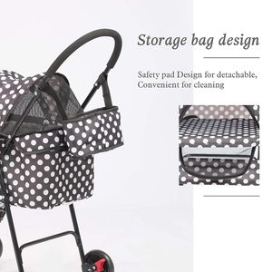 TH-PSP-390 Large storage Modern <b>Pet</b> <b>Stroller</b> Fabric Design Rotation Sturdy Wheels Comfort Medium <b>Pet</b> <b>stroller</b> - Product Image 4