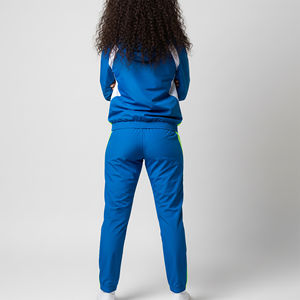 Top vente coupe ample vêtements de formation et de jogging ensemble de survêtement deux pièces bloc de couleur panneaux cousus coupe-vent ensembles pour femmes - Product Image 3