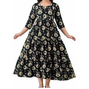 Robe vierge personnalisée sans manches longue style maxi grande taille pour femmes enceintes vêtements de maternité respirants en gros - Product Image 2