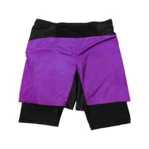 Short de compression 2 en 1 pour homme, décontracté et durable, léger, écologique, respirant, teint uni, longueur genou - Product Image 6