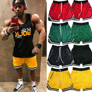 Shorts de basket-ball en maille pour hommes de haute qualité 5 pouces entrejambe Shorts décontractés personnalisés Shorts en polyester grande taille - Product Image 2