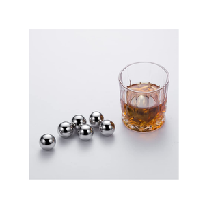 Customized <b>Stainless</b> <b>Steel</b> <b>Ice</b> <b>Cube</b> Handmade Solid Reusable Freeze for Whisky Brandy Cocktail Beer Used - Product Image 6