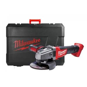 Amoladora Angular Inalámbrica Profesional de 18V, Sin Batería, Disco de 125mm, Motor Sin Escobillas, Interruptor Deslizante de Gatillo para Pulido - Product Image 1