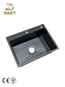 Haute qualité grand 304 en acier inoxydable bol unique évier de cuisine fait à la main Vietnam pratique brossé Surface Undermount - Product Image 6