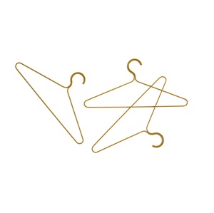 Cintre en tissu blanc en fer épais robuste de luxe cintres en métal solide audacieux large épaule épaissie étendoir - Product Image 5