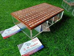 Caja Decorativa Acrílica de Diseño Nuevo Royal Artisan Pearl Elegance con Tapa de Madera con Incrustaciones de Nácar Hechas a Mano, Exhibición de Lujo para el Hogar - Product Image 6