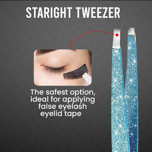Venta al por mayor 2025 pinzas inclinadas recorte de cejas alicates de desplumado conjunto de etiqueta privada herramientas de pestañas postizas punta puntiaguda bolsa de belleza - Product Image 2