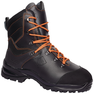 Zapatos de Seguridad Kailash Negros/Naranjas S3 HRO CI HI SRC, Botas de Seguridad Forestales de Cuero Liso, Talla 45 - Product Image 2