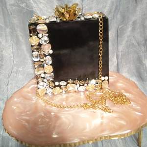 Bolso de mano tipo personalizado de resina artesanal india para mujer - Product Image 3