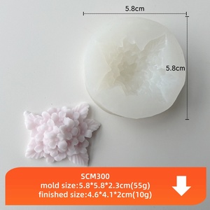OEM al por mayor 3D varios diseños de flores moldes de silicona para velas peonía Rosa flor de loto fabricación de jabón - Product Image 6