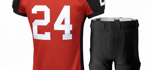 Maillot de football classique rouge pour homme, manches courtes, grande taille, respirant, été, 100% polyester 360g, impression numérique, uniforme - Product Image 6