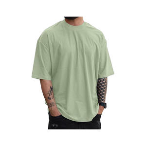 Camiseta extragrande a la moda para hombre, camisetas atléticas de cuello redondo, Camiseta básica de algodón de manga corta Premium suave informal - Product Image 4