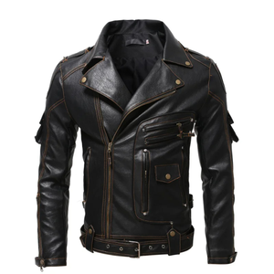 Chaquetas de Cuero Genuino para Hombre de la Mejor Calidad, Modelo Superior, las Más Populares, Personalizadas, Transpirables - Product Image 1