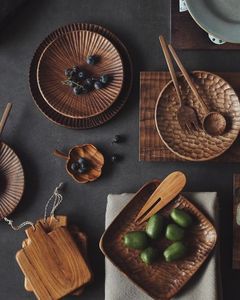 HOT COLLECTION 2023 ASSIETTE EN BOIS Ustensiles DE CUISINE DÉCORATION MEILLEUR PRIX DU LOTUS BLEU VIETNAM - Product Image 4