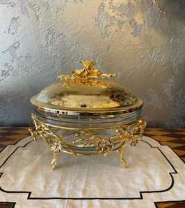 Plat de service chauffant avec couvercle pour la maison, les restaurants et la vaisselle, plat de service alimentaire décoratif, couleur dorée - Product Image 1