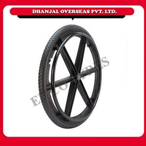 Emco-Rueda trasera para silla de ruedas, rueda de nailon gris duradera de 24 pulgadas, ligera, sin marcas, sólida, fácil instalación - Product Image 2