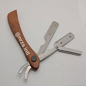 Logo personnalisé non jetable rasoir à cheveux en acier inoxydable à lame unique manche en acier inoxydable pour hommes visage/bikini/corps/aisselles - Product Image 6