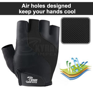 Gants de cyclisme mi-doigts les plus vendus, légers, style course, imperméables, antidérapants, unisexes, fabricant de vêtements de course K1 au Pakistan - Product Image 2