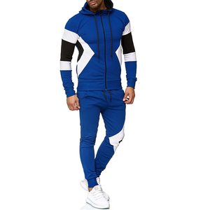Wholesale Outdoor Casual Men Clothes Two Piece Joggers Sports Tracksuit Set Custom <b>Hoodies</b> and Sweatpants Tracksuit Set - Product Image 1