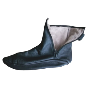 ÚLTIMA MODA CALIDAD PREMIUM CÓMODOS CALCETINES DE CUERO DE OVEJA PURA SUAVE VENTA CALIENTE CALCETINES DE CUERO CON CALCETINES A MEDIDA OEM - Product Image 1